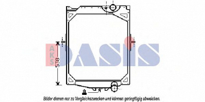 AKS DASIS 280100n -  Радиатор, охлаждение двигателя